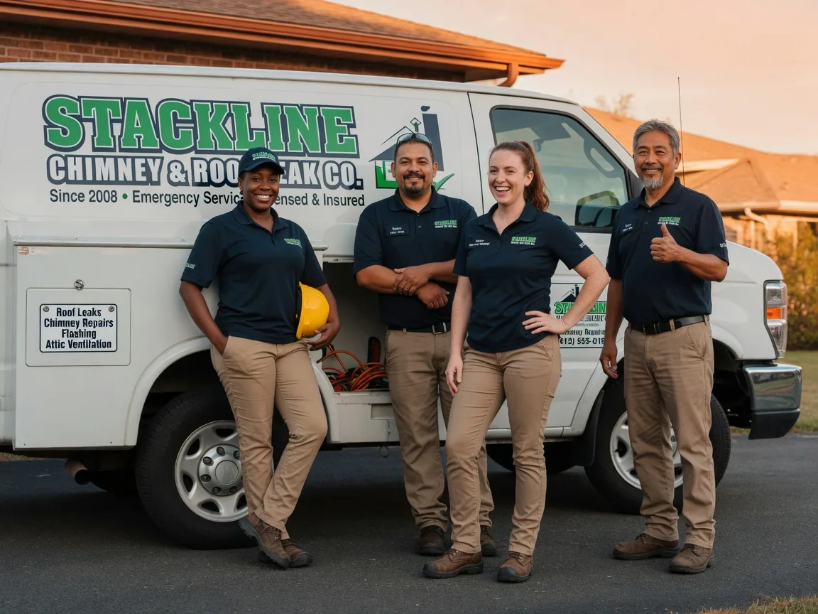 Chimney flashing repair company in Chandlerville, IL